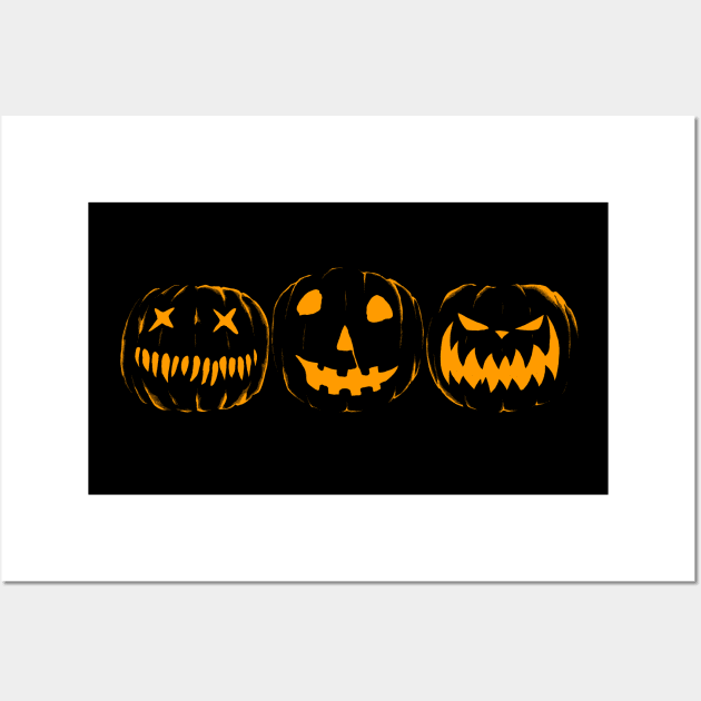 Movie Jack o'lanterns Wall Art by JonathanGrimmArt